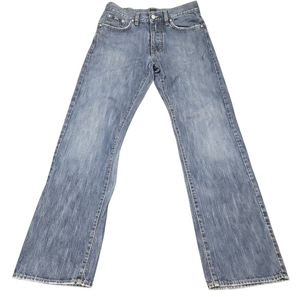 Y2K Hugo Boss Texas Jeans 32x32‎ Blue Denim Relaxed Straight Leg Medium Wash - Picture 1 of 8